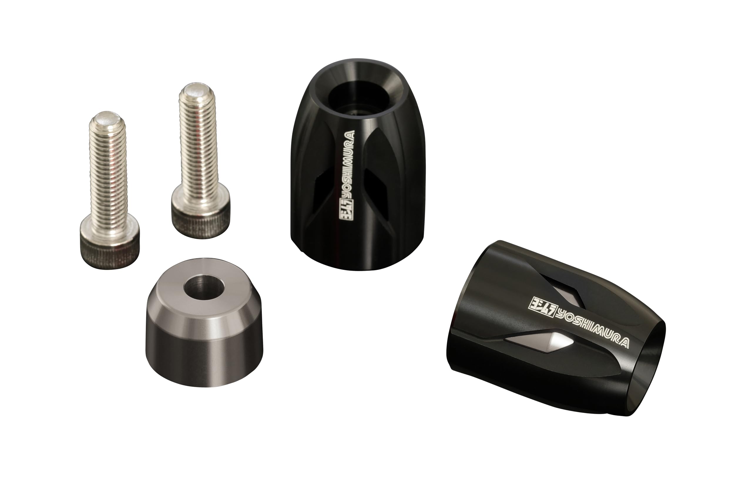 ヨシムラ ハンドルバーエンド High Line カワサキ 汎用 M8 (スレート